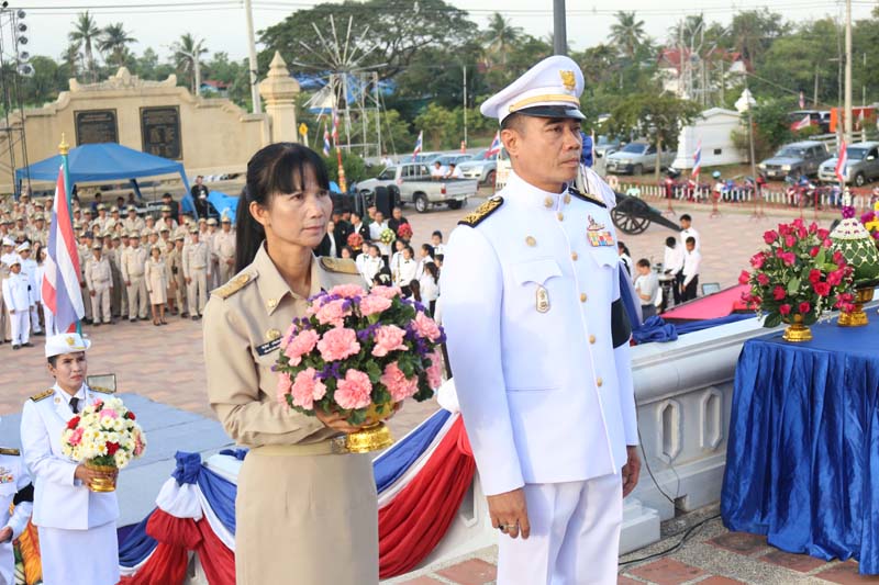 งานรัฐพิธีวันยุธทหัตธีสมเด็จ พระนเรศวรมหาราชประจำปี 2560