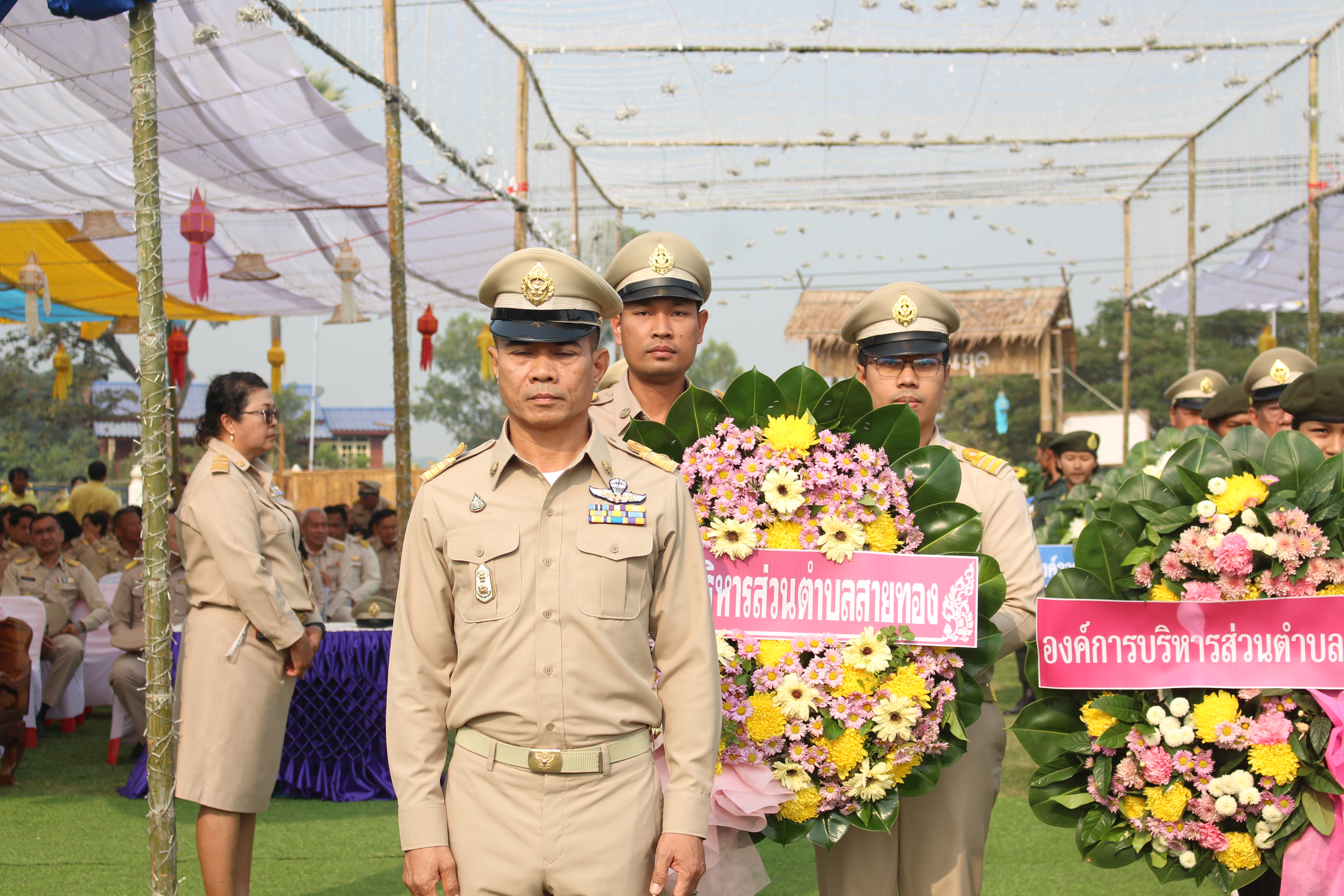 ร่วมพิธีบวงสรวงวางพวงมาลาพันท้ายนรสิงห์